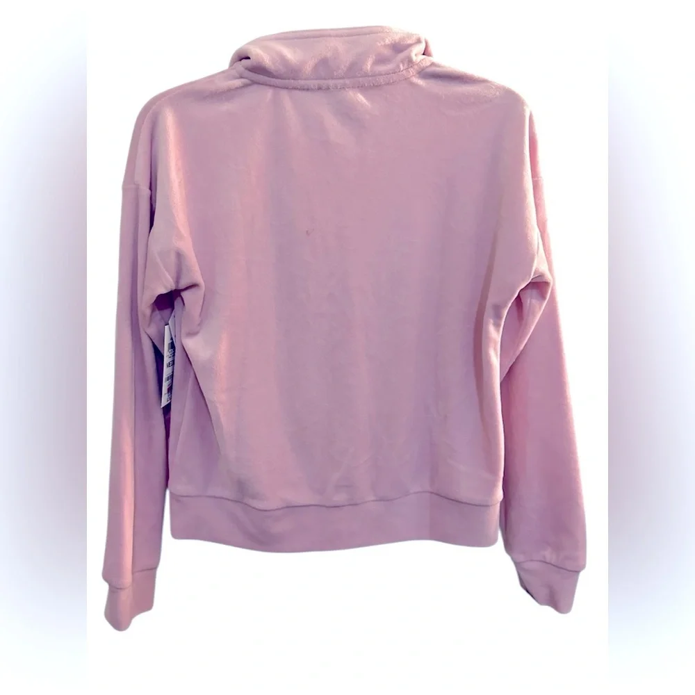 Ideology Kids Pink Cropped Track Jacket with Mock Neck